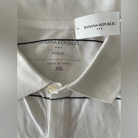 Banana Republic Monogram Striped Pique Polo - Picture 3 of 6